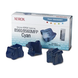 Genuine Xerox Solid Ink Cyan, Phaser 8560/8560MFP (3 Sticks)