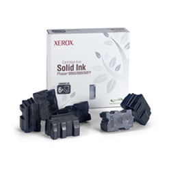 Genuine Xerox Solid Ink Black, Phaser 8860/8860MFP (6 Sticks)