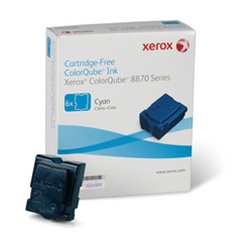 Xerox Colorqube Ink Cyan, Colorqube 8870 (6 Sticks),  17,300 Capacity