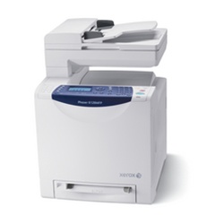 Phaser 6128MFP: 12 ppm Color, 16 ppm B&W Multifunction Printer, Copy, Print, Twain/USB/Network Scan, Scan-To-Email, Fax, 250-Sheet Tray, 35-Sheet ADF, 128MB RAM, USB 2.0, Ethernet, 110V