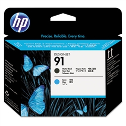 PRINTHEAD,HP 91, MATTE BLACK/CYAN