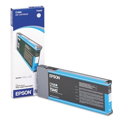 T544200 EPSON UltraChrome Cyan Ink 220ml, Stylus Pro 7600/9600/4000(NO LONGER AVAILABLE ORDER T543200 110 MIL)