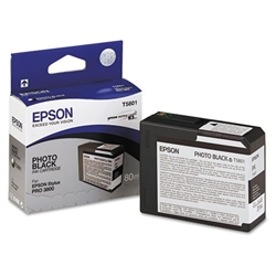 T580100 EPSON UltraChrome Photo Black Ink 80ml, Stylus Pro 3800/3880