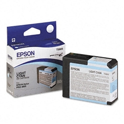 T580500 EPSON UltraChrome Light Cyan Ink 80ml, Stylus Pro 3800/3880