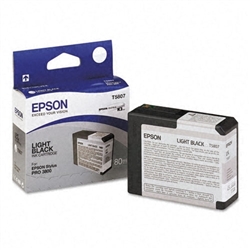 T580700 EPSON UltraChrome Light Black Ink 80ml, Stylus Pro 3800/3880