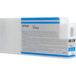 T596200 Epson Ultrachrome HDR Cyan Ink, 350ml, Stylus Pro 7890/9890/7900/9900/7700/9700